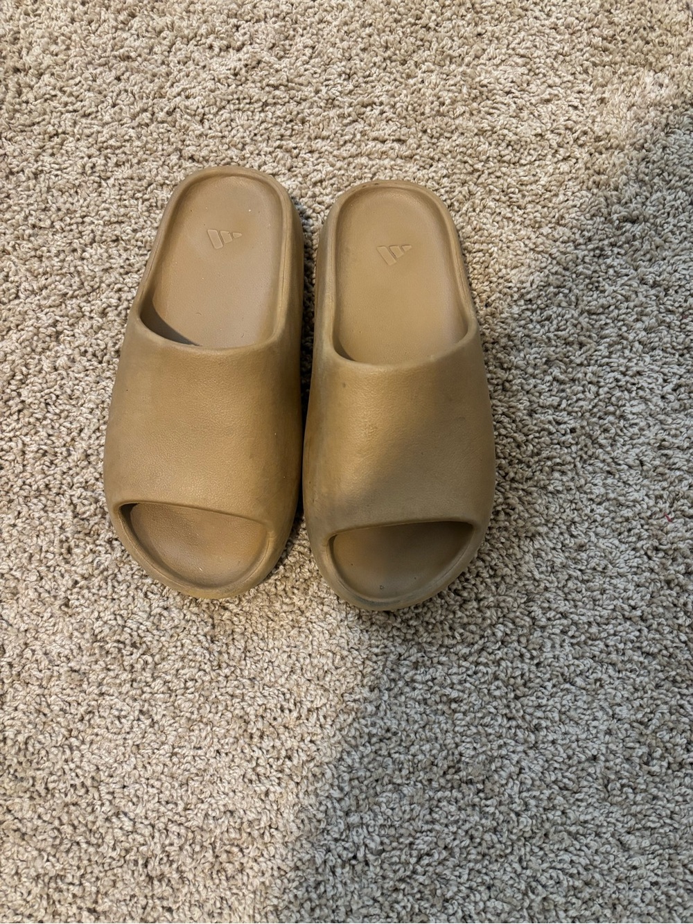 Yeezy Men's Tan Slide Sandals